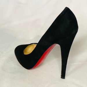 Christian Louboutin Declic 140 Suede Pumps
